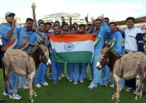 Indian Cricket Team had donkeys in it