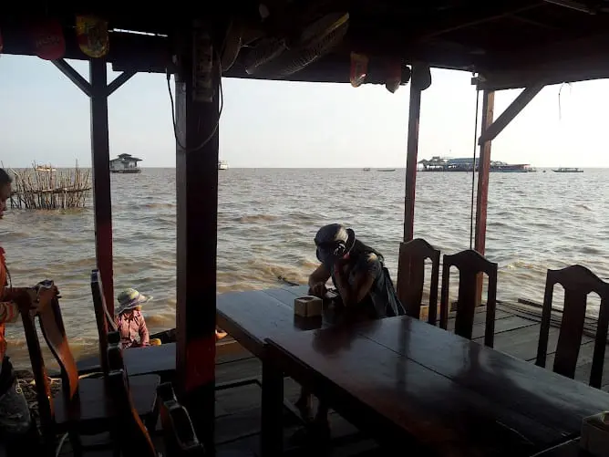 A Restaurant by the Sea in Cambodia
