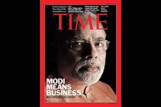 Narendra Nodi on the Cover of Time