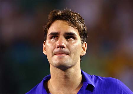Roger Federer is going down