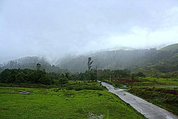 Clouds and Mist greet the weary traveler on the road to Kudremukh