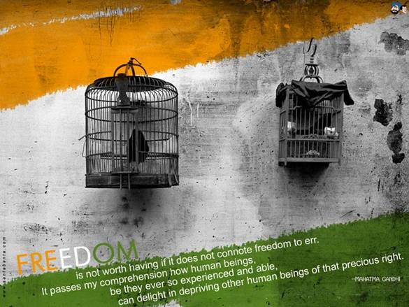 Independence and Freedom Mahatma Gandhi