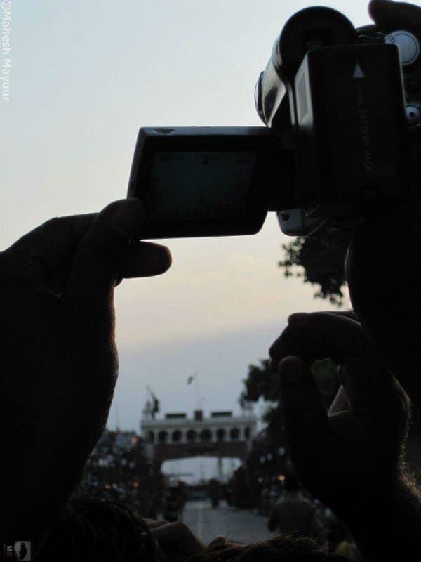 A Visitor captures the closing of the Border at Wagah in Punjab India1