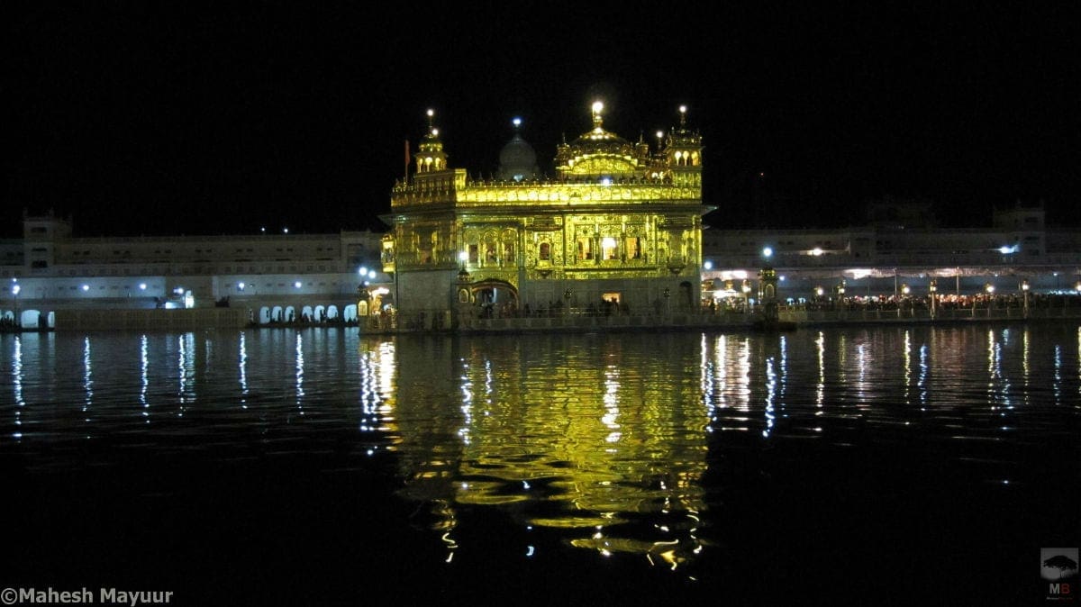 The scintillating Golden temple at Amritsar Punjab captured at Night time1