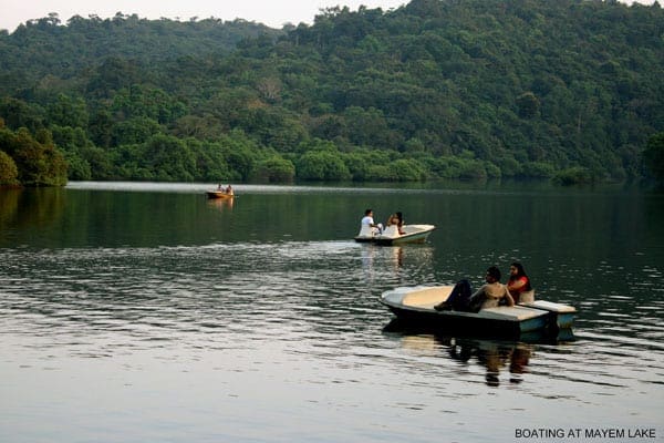 Boating at Mayem lake