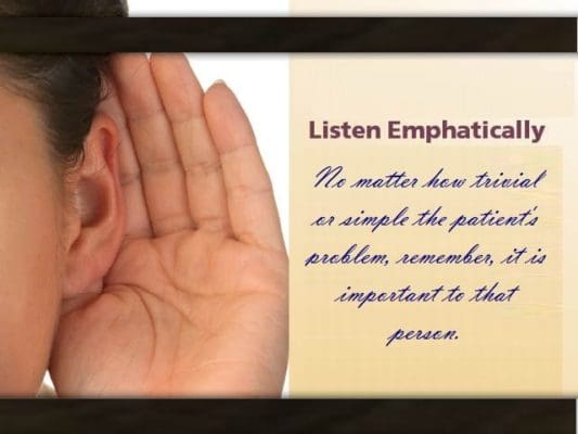 listen emphatically
