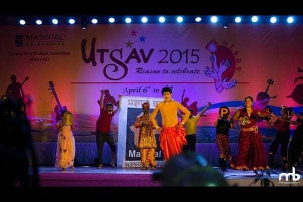 Chotta Bheem on stage Manipal Utsav 2015